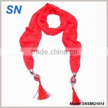 Jewelry Beaded Scarf with beautiful beads fringe