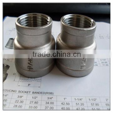 threaded BSP steel socket banded