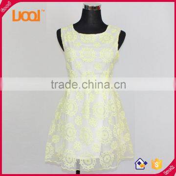 New Fashion Sleeveless Women Fashion Lace Dress Girls' Dress photo-2