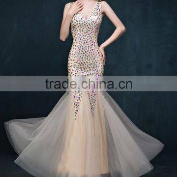 Wholesale price sexy new mermaid long side slit prom dress                        
                                                Quality Choice