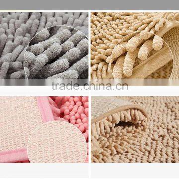 Microfiber Anti Slip Chenille Bath Mat photo-3