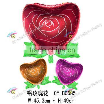 2016 wholesale rose foil balloons best decoration for valentine's day party