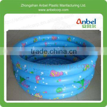 New 60" 4-Ring Pool Inflatable Kids Plastic Swimming Bathtub Paddling Ball Pool