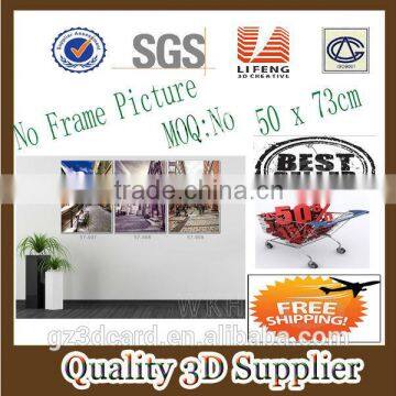 New Material PET 1.5mm No Frame Picture 3D Picture/landscape