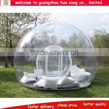 2016 PVC camping outdoor inflatable transparent clear air dome tent from HUACANG