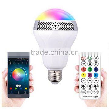 E27 RGBW Speaker Bluetooth LED Smart Light Bulb