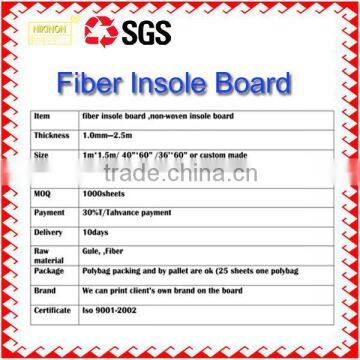 Good Hardness Waterproof Non Woven Insole Board Cement Fiber Board photo-6