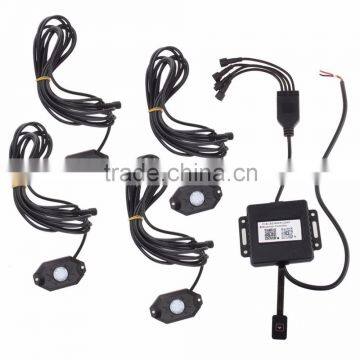RGB LED Rock Light With Bluetooth / Cell Phone / Timing / Music Mode / Flashing / Automatic Control Under OffRoad Truck SUV ATV photo-4