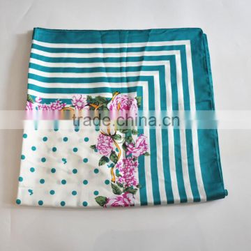 Polyester material scarf customized design Lady scarf