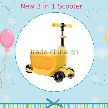 High quality new kids 3 in 1 scooter with seat for smart remind