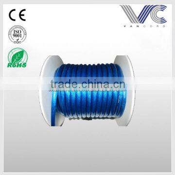 FrankEver Frosted Blue Transparent Car Power Wire 4AWG