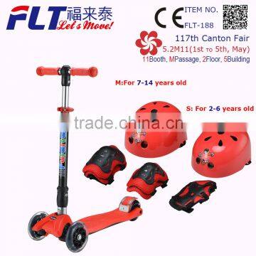 China newest can pull and push fold kick scooter for kids with petant and CE