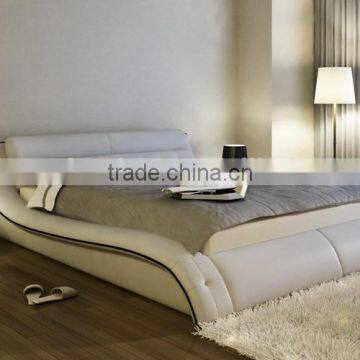 2015 new design leather bed