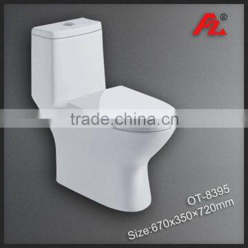 Sanitary Ware Ceramic Bathroom Double-hole Excess Eddy One piece Toilet