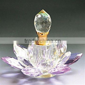 Wholesale beautiful brand custom crystal glass perfume bottle for gift