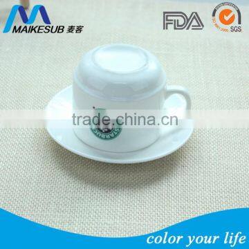 Bulk china tea cups and saucer for sublimation printing