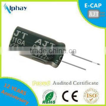 22uF 350v 12*25 10000H long life electrolytic capacitor