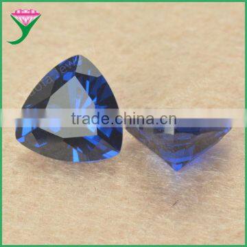 wholesale trillion cut 113# spinel blue artificial sapphire price