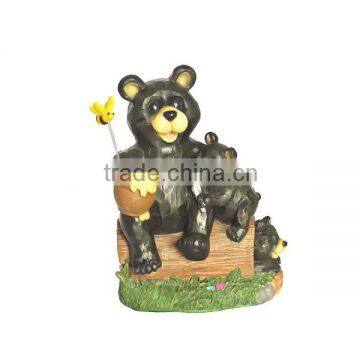 Animated Sitting Father baby bear indoor decoration