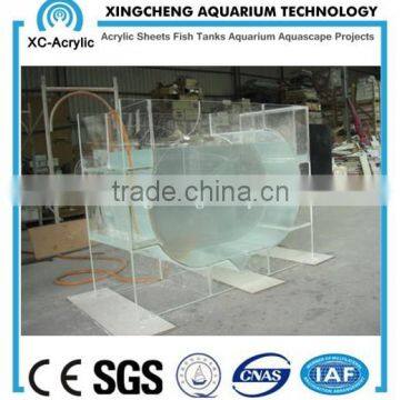 customized transparent lucite material acrylic jelly fish tank manufacturer