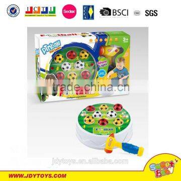 Hot sale cartoon football game whack a mole playing game with hammer,baby b/o whack-a- mole game toy,baby toy music toy
