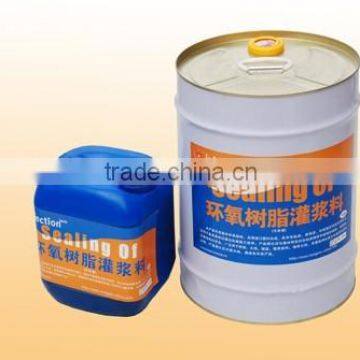 Two-component epoxy grouting material