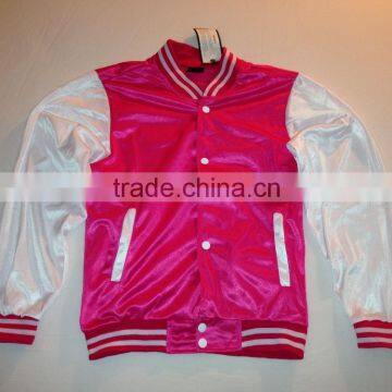 Custom man bomber csutomized satin jacket,baseball made man custom varsity jacket,varsity satin jacket special made for unisex