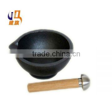 cast iron pestle and mortar