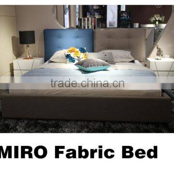bedroom furniture modern king fabric bed