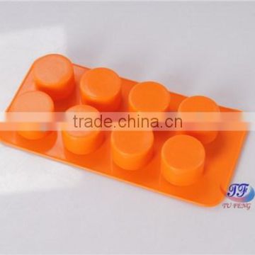 wholesale colorful 9 cubes high quality silicone molds for ice cream