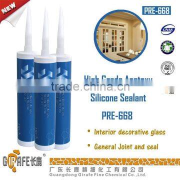 Special colors Acetice quick dry silicone sealant