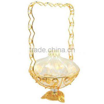 2013 decorative Acrylic fruit basket with crystal L833