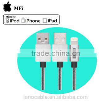 High quality Phone fabric nylon braided MFi usb cable