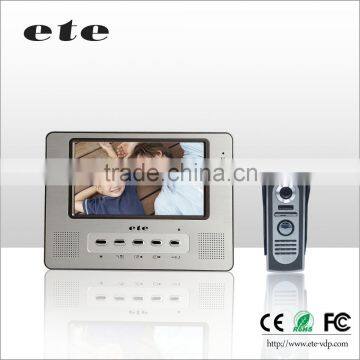 7 inch TFT-LCD screen smart home automation video door phone intercom system ding dong door bell video door bell