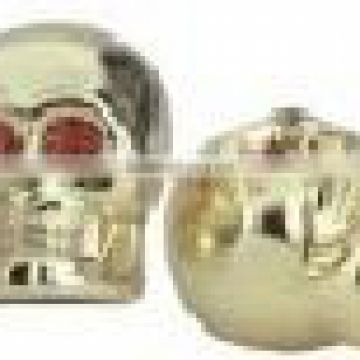 Gold Plated Skull Valve Stem Caps (set of 4)