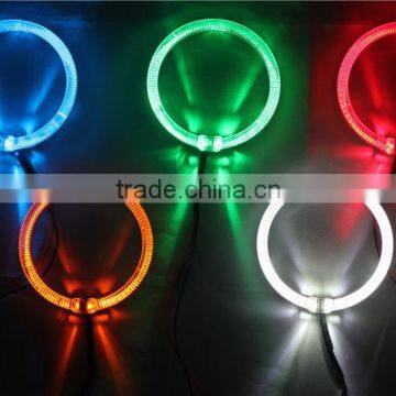 Red Color Waterproof 80mm Led Angel Eyes Head Lamp Xenon Bulb CE-certificate Headlight for Car Led Halo Rings Kit photo-5