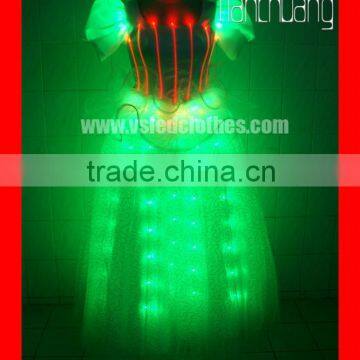 Programmable Ballet Dance Costume, Remote Control Western Dance Costume