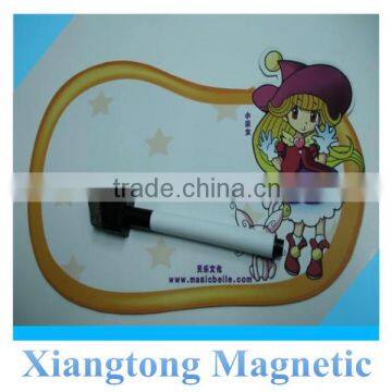Fridge magnet notepad with dry marker pen for promotion