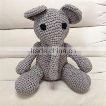 crocheted Amigurumi elephant doll