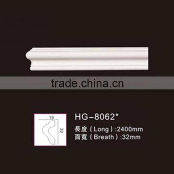 HG8062 pu foam moulding for home interior decoration/pu chair rails