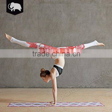 Customized water absorbent Recyclable sublimation printed yoga towel for yoga studio
