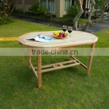 New Oval Table made of teak wood for outdoor furniture