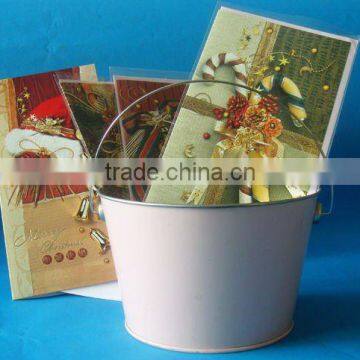 Tin Bucket for promation,gift tin bucket,tin bucket with handle