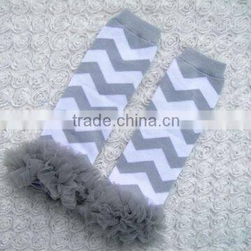 KP-LWR035 Lovely grey chevron baby toddler arm warmer children socks legging 2015