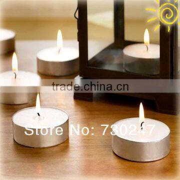 pressed tea light candle