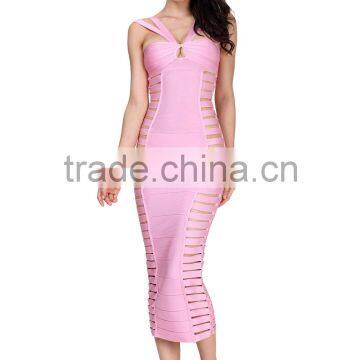 Newest Most Popular Sexy Strap Hollow Out Bodycon Good Strect One Piece Bandage Women Wear photo-6