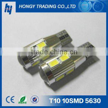 High quality T10 canbus car led light, 5630 W5W car led light