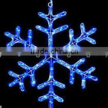 LED 3D rope light Snowflake motif light