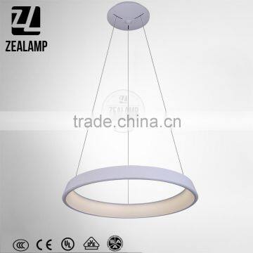 Simple European Style LED Circle Ring Crystal Pendant Lights ZLE1013P-A
