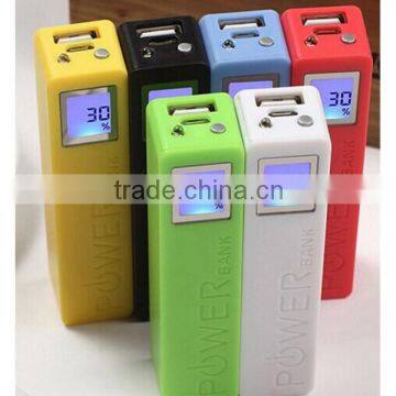 2200mAh usb portable charger with digital capacity display